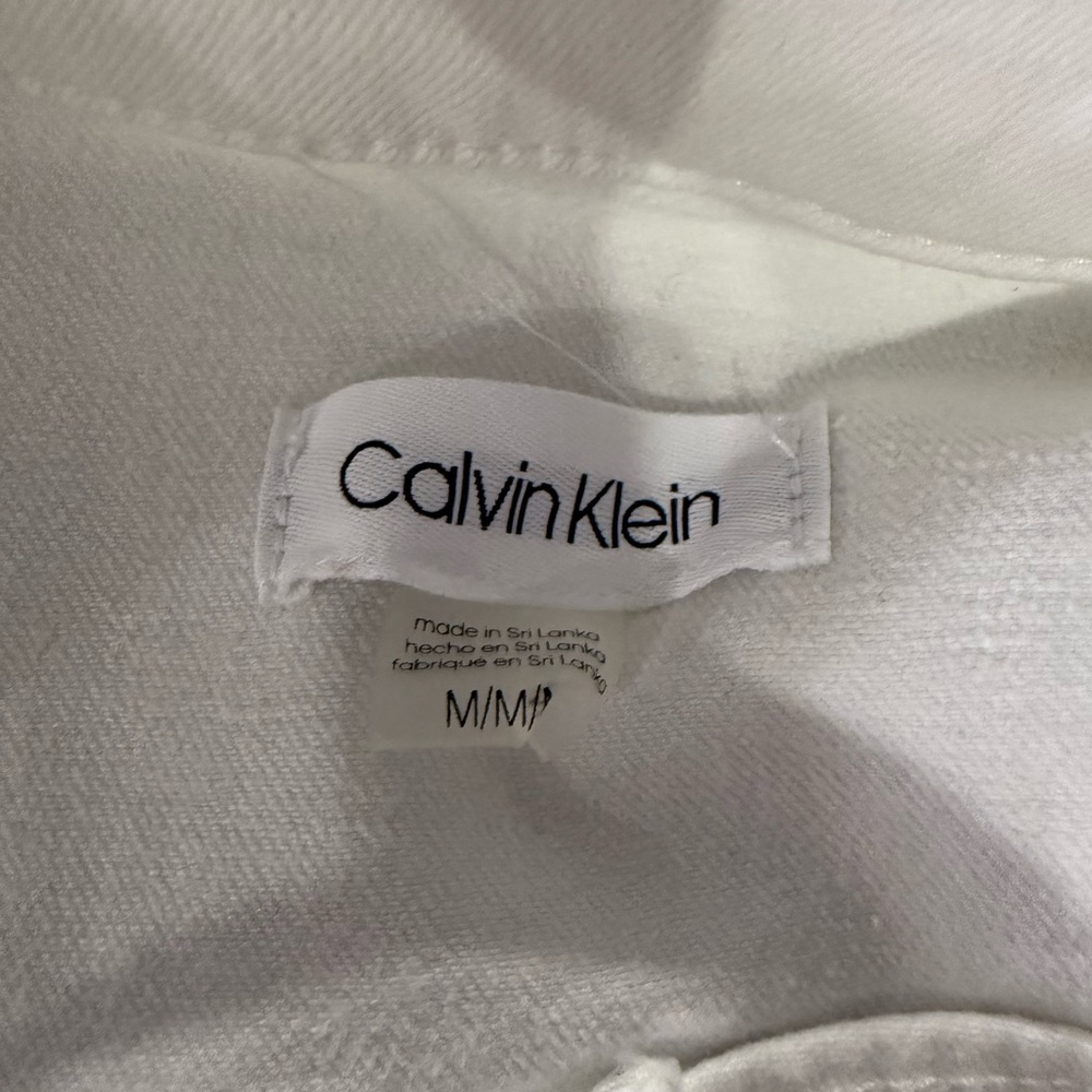 Calvin Klein Collection White Denim Jacket - Picture 6 of 7